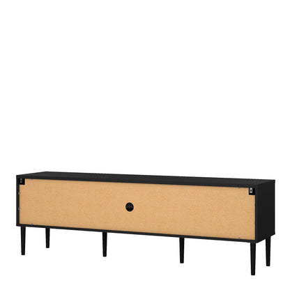 Nagoya Black Media TV Unit 2 Doors 1 Drawer 1 Shelf
