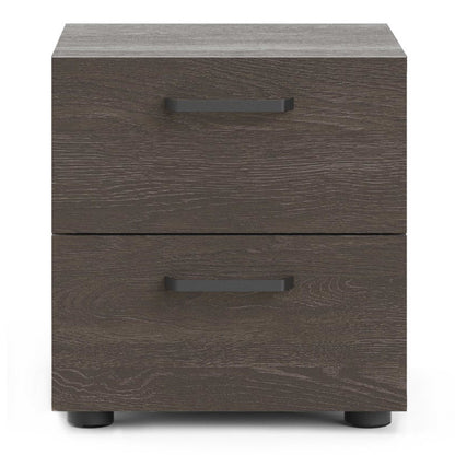 Havdrup Rovere Gessato Dark Oak Bedside Table 2 Drawers