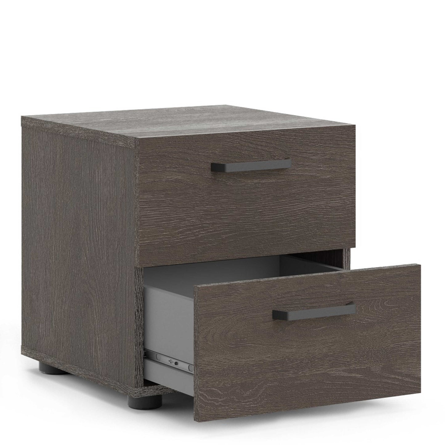 Havdrup Rovere Gessato Dark Oak Bedside Table 2 Drawers