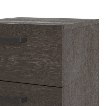 Havdrup Rovere Gessato Dark Oak Bedside Table 2 Drawers