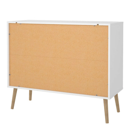 Quietbloom White Wooden Chest 4 Drawers