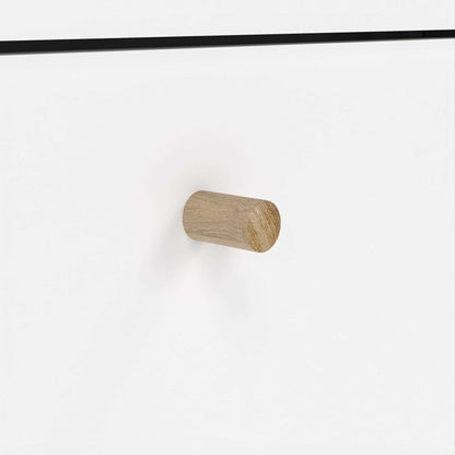 Quietbloom White Wooden Chest 4 Drawers