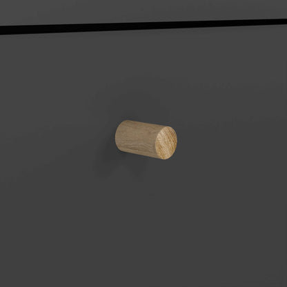 Quietbloom Dark Grey Wooden Chest 4 Drawers