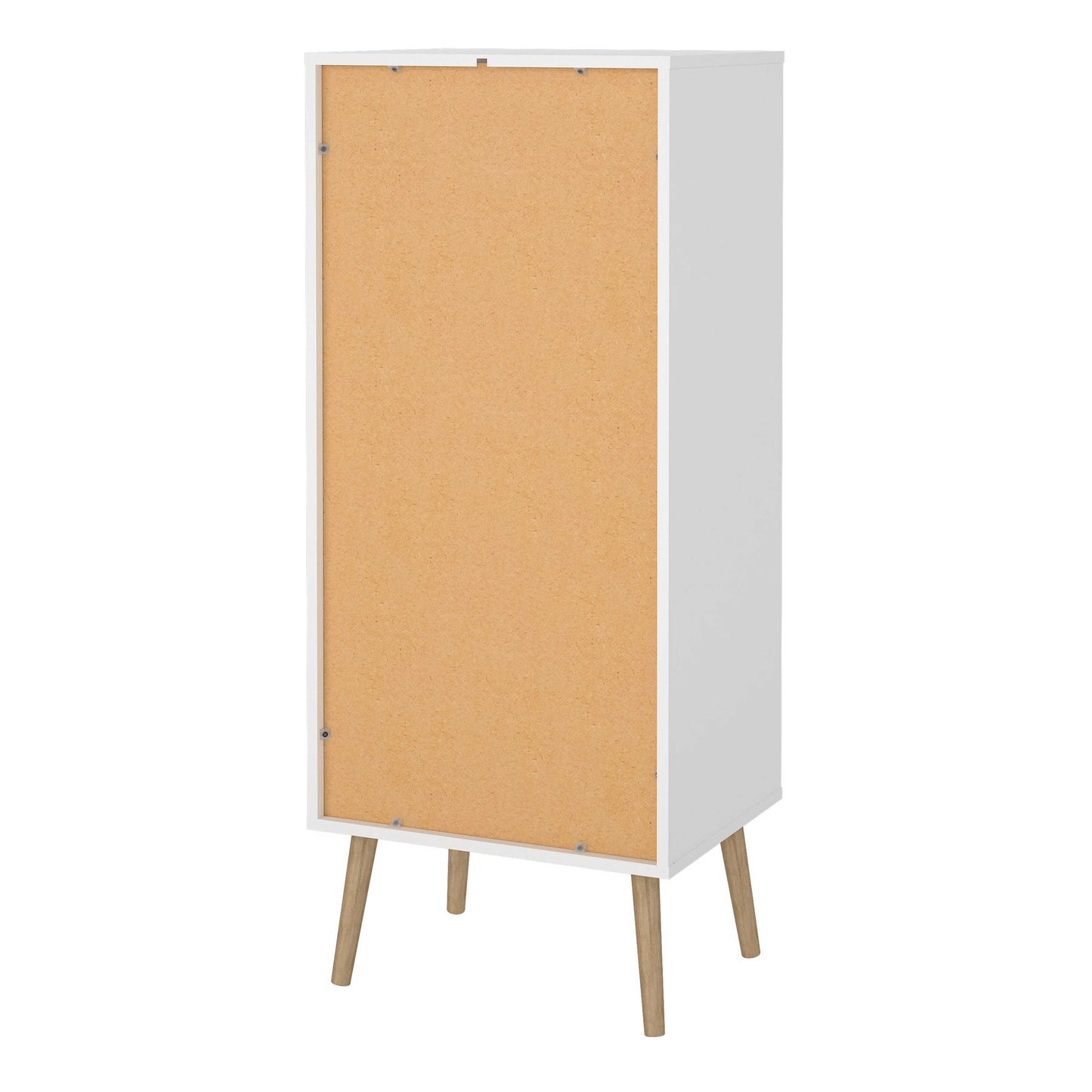 Quietbloom White Wooden Storage Chest 5 Drawers