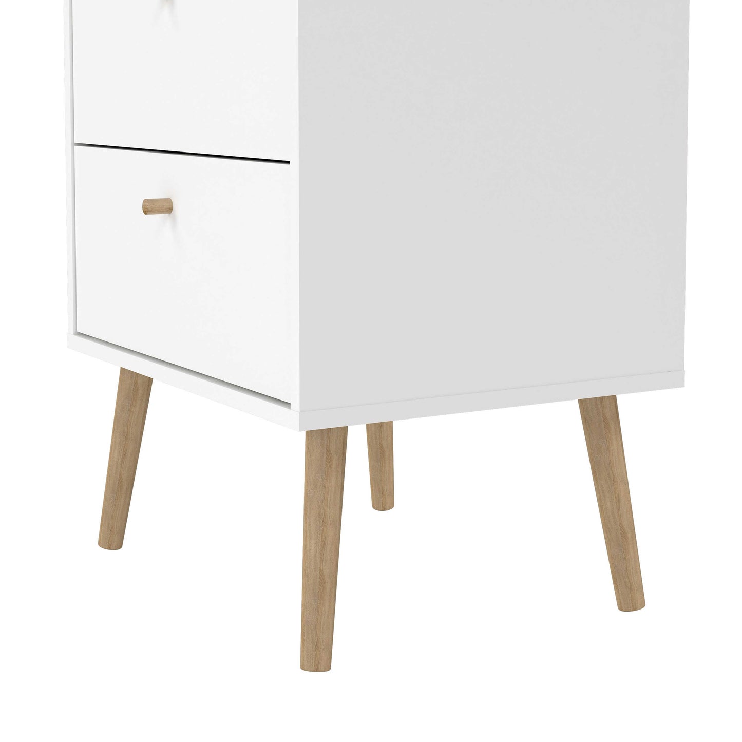 Quietbloom White Wooden Storage Chest 5 Drawers