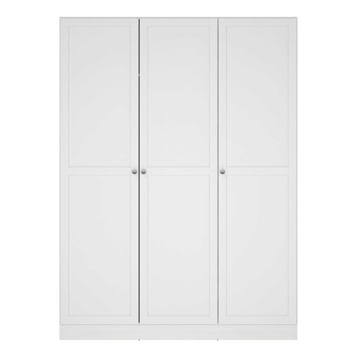 Cherryfern White Wooden Wardrobe 3 Frame Doors