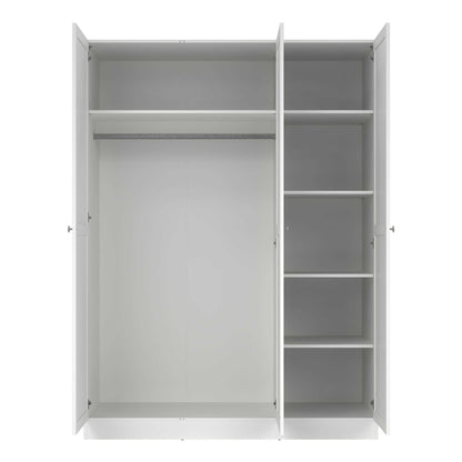 Cherryfern White Wooden Wardrobe 3 Frame Doors