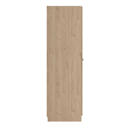 Cherryfern Natural Oak Wood Wardrobe 3 Frame Doors
