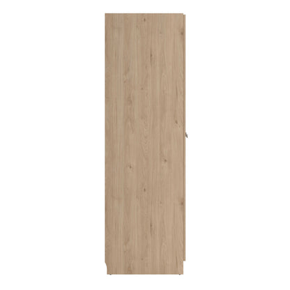 Cherryfern Natural Oak Wood Wardrobe 4 Frame Doors