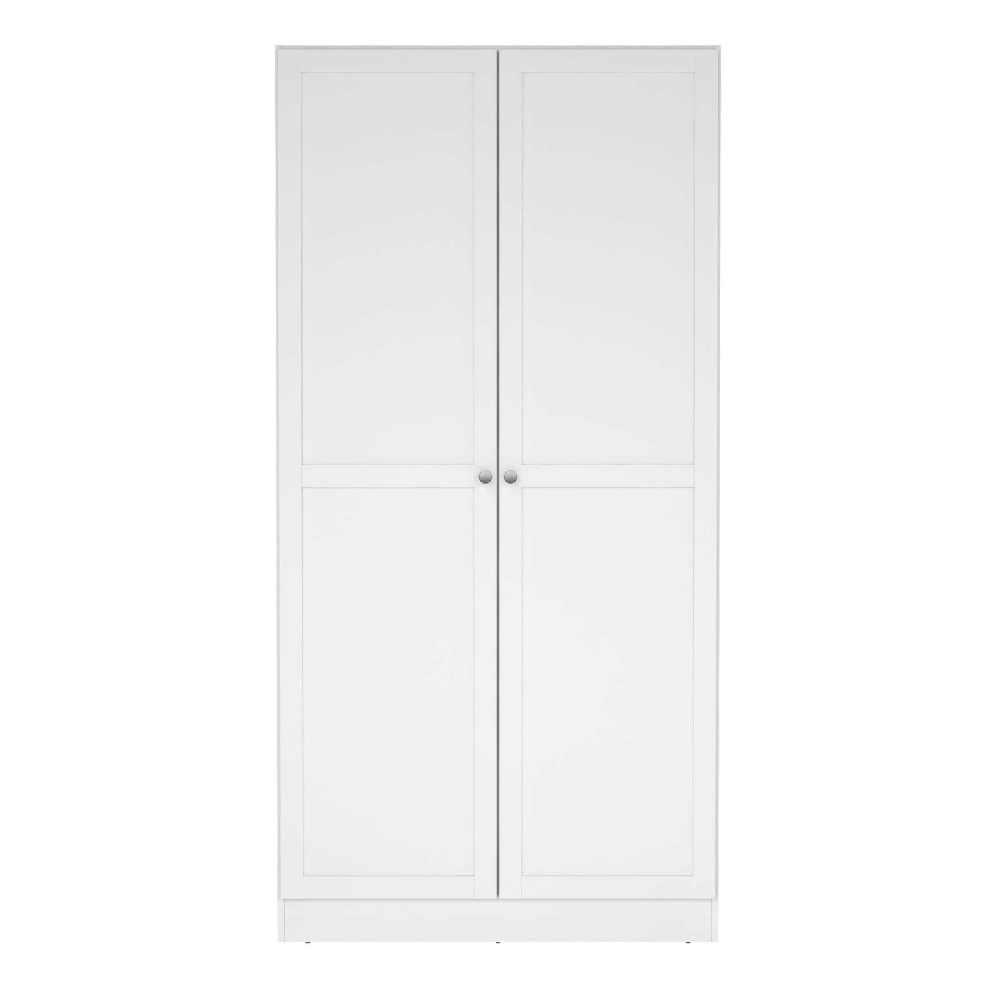 Cherryfern White Wooden Wardrobe 2 Frame Doors