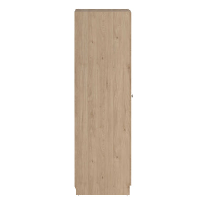 Cherryfern Natural Oak Wood Wardrobe 2 Frame Doors