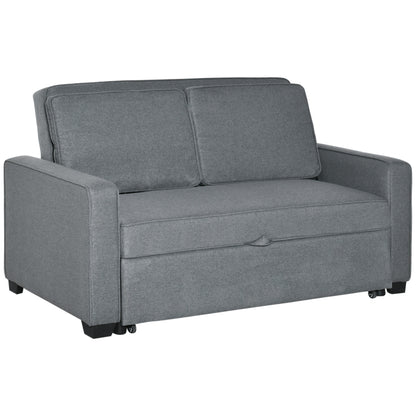 Zivi Fita Fabric Grey Double Click Clack Sofa Bed With Adjustable Backrest