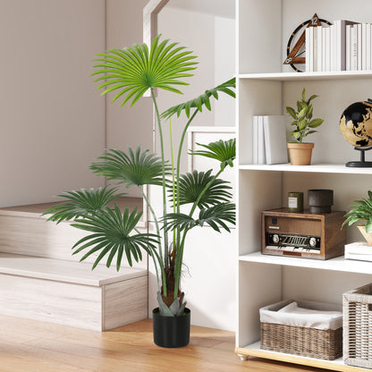 Raravere Tall Artificial Palm Style Tree With Natural Trunk Detail In Pot H8 145cm