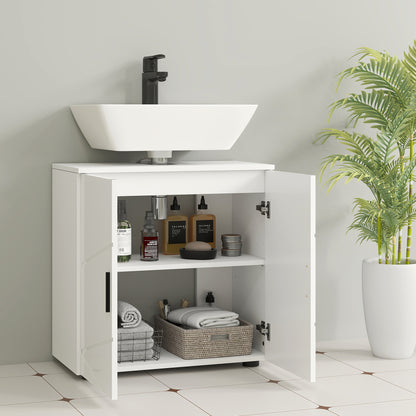 Badosu Luni Under Sink Bathroom Storage Cabinet With Internal Shelving White