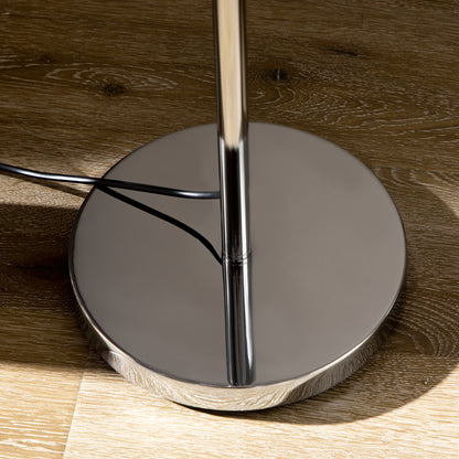 LomoveCrystal And Metal Silver 5 Light Upright Floor Lamp 156 cm