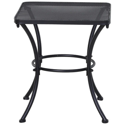 Aritte Metal Black Square Outdoor Bistro Table 45 x 45 x 50cm