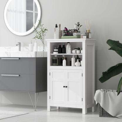 Nore Modern Multi Storage Bathroom Cabinet In White