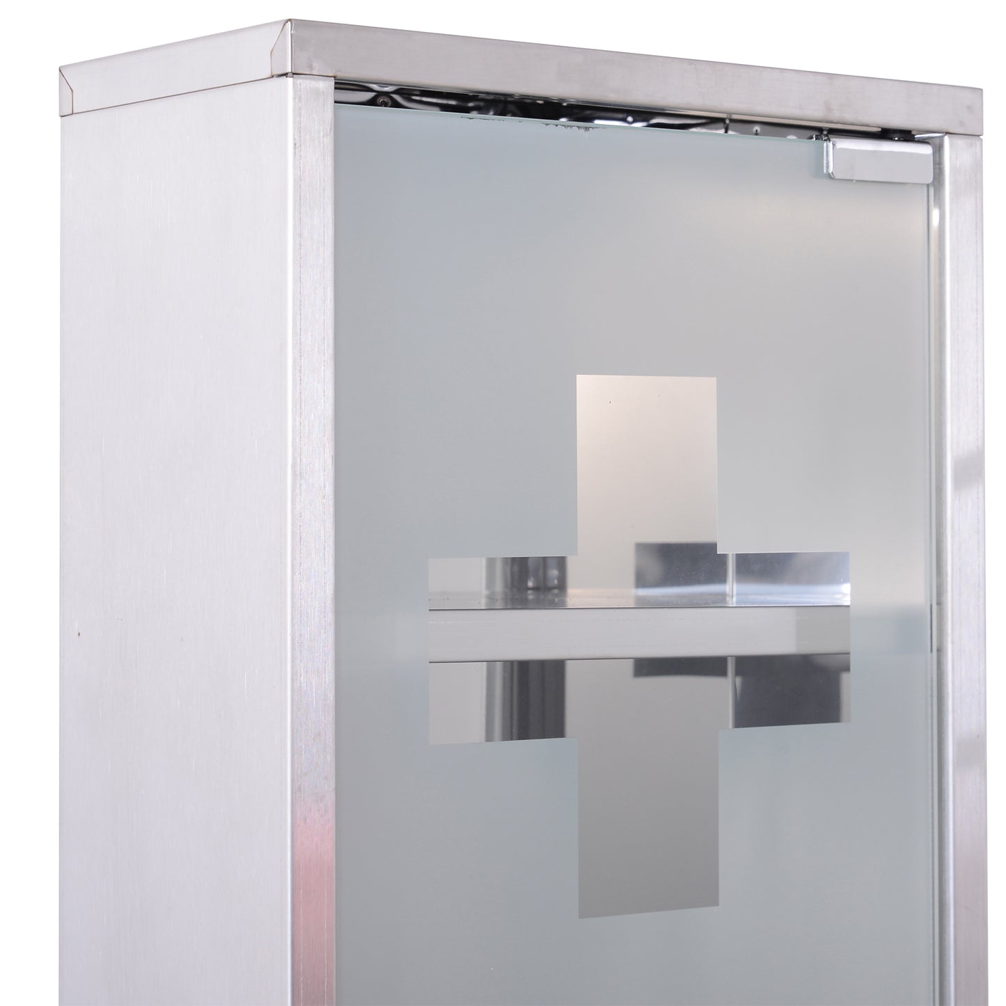 Mimo Vimi Wall Mounted Stainless Steel Medicine Cabinet With Lockable Glass Door