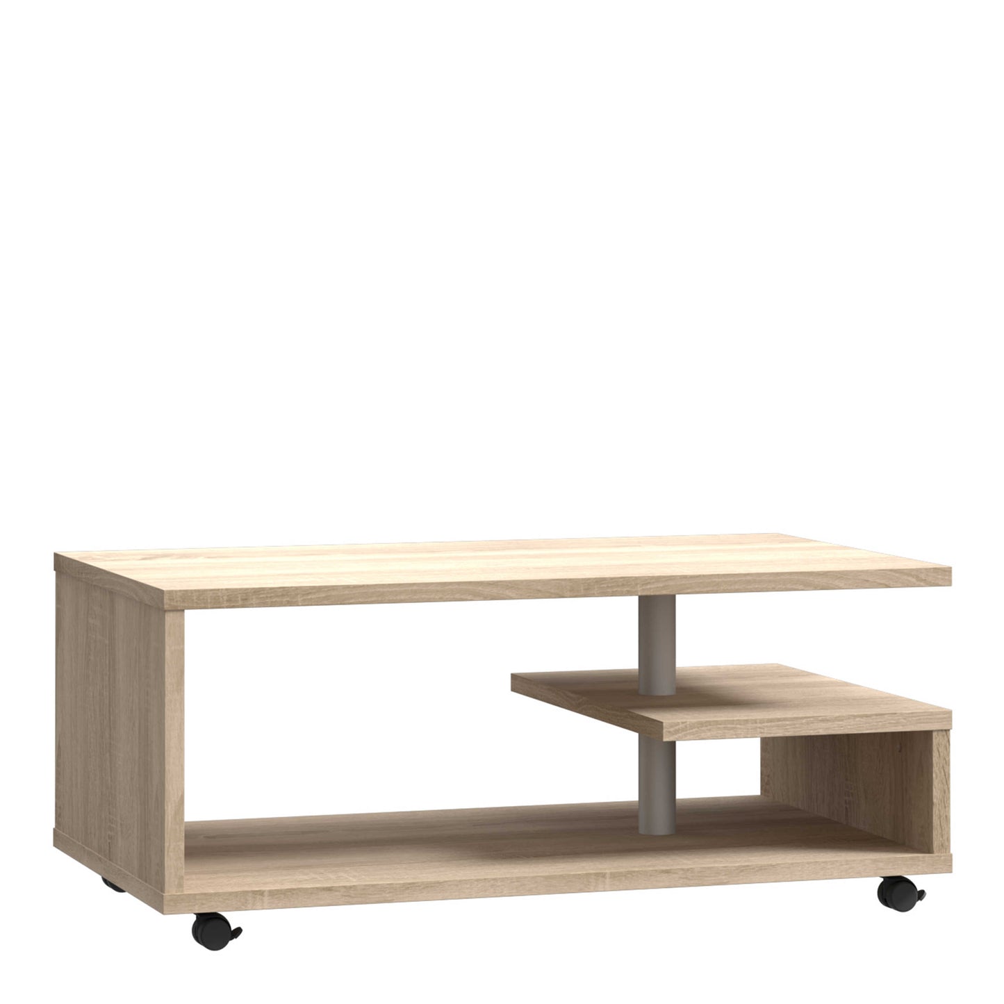 Lincoln Sonoma Wood Coffee Table Open Shelf