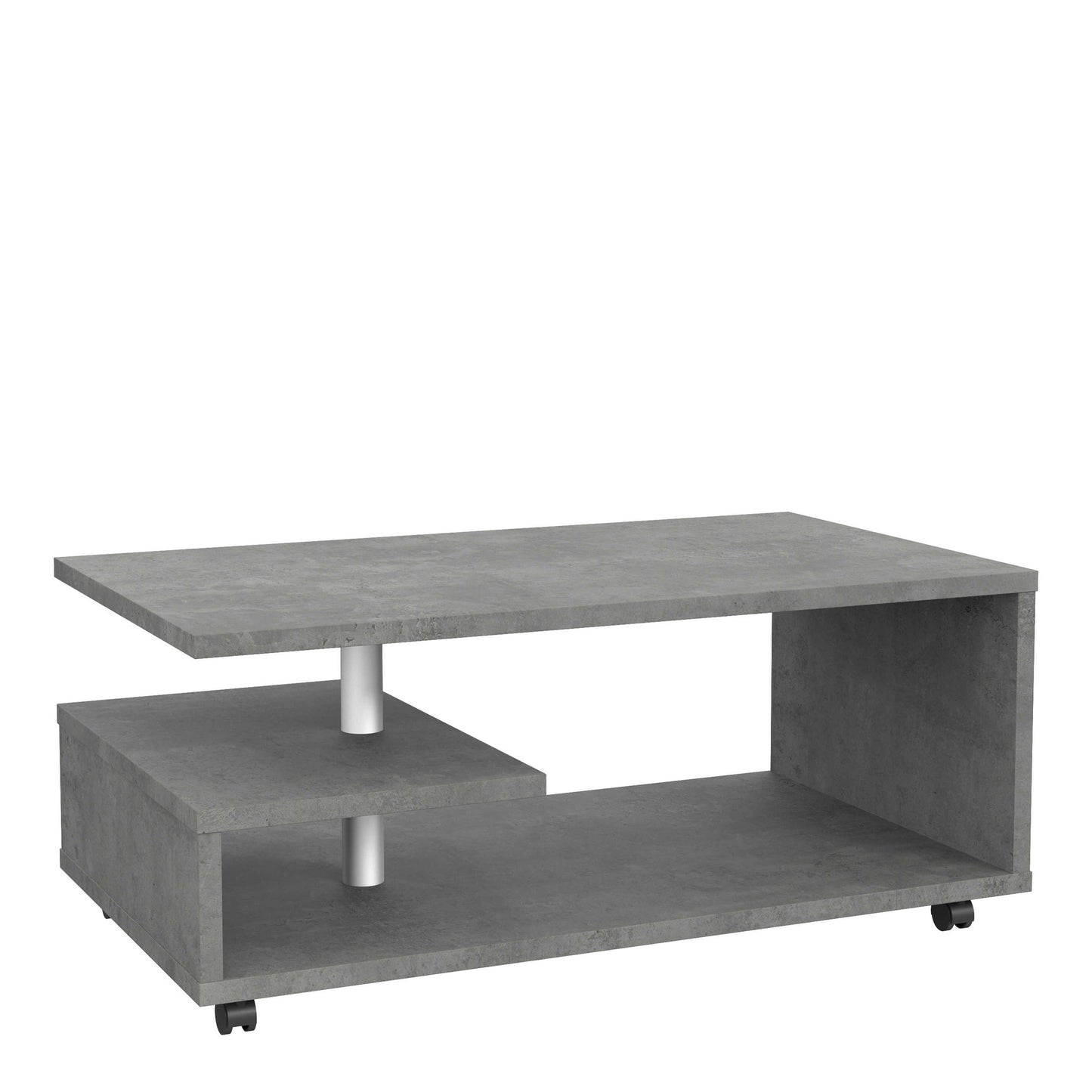 Salford Grey Wooden Coffee Table Open Shelf