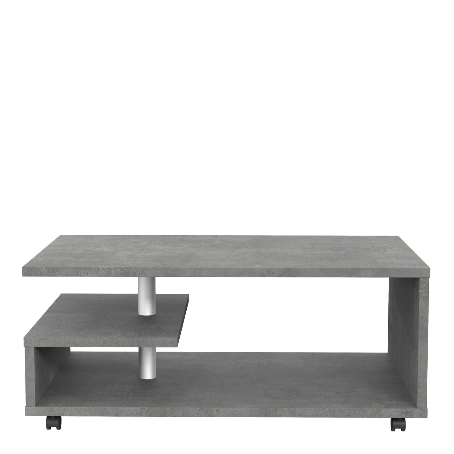 Salford Grey Wooden Coffee Table Open Shelf