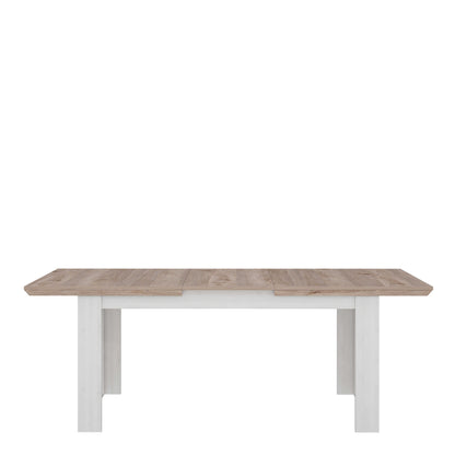 Silkeborg Extending Dining Table Nelson and Snowy Oak Wood
