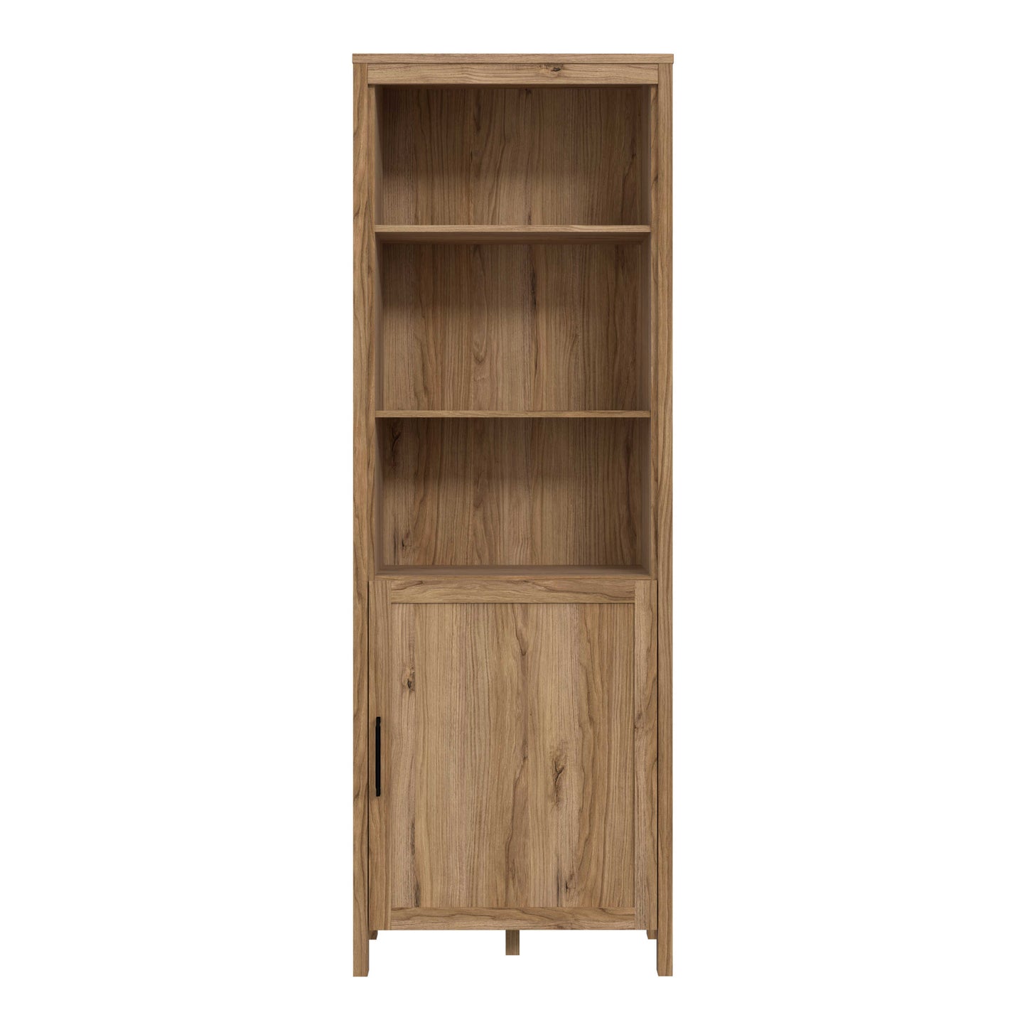 Mossbloom Waterford Oak Shelf Unit 2 Shelves 1 Door