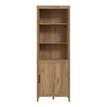 Mossbloom Waterford Oak Shelf Unit 2 Shelves 1 Door