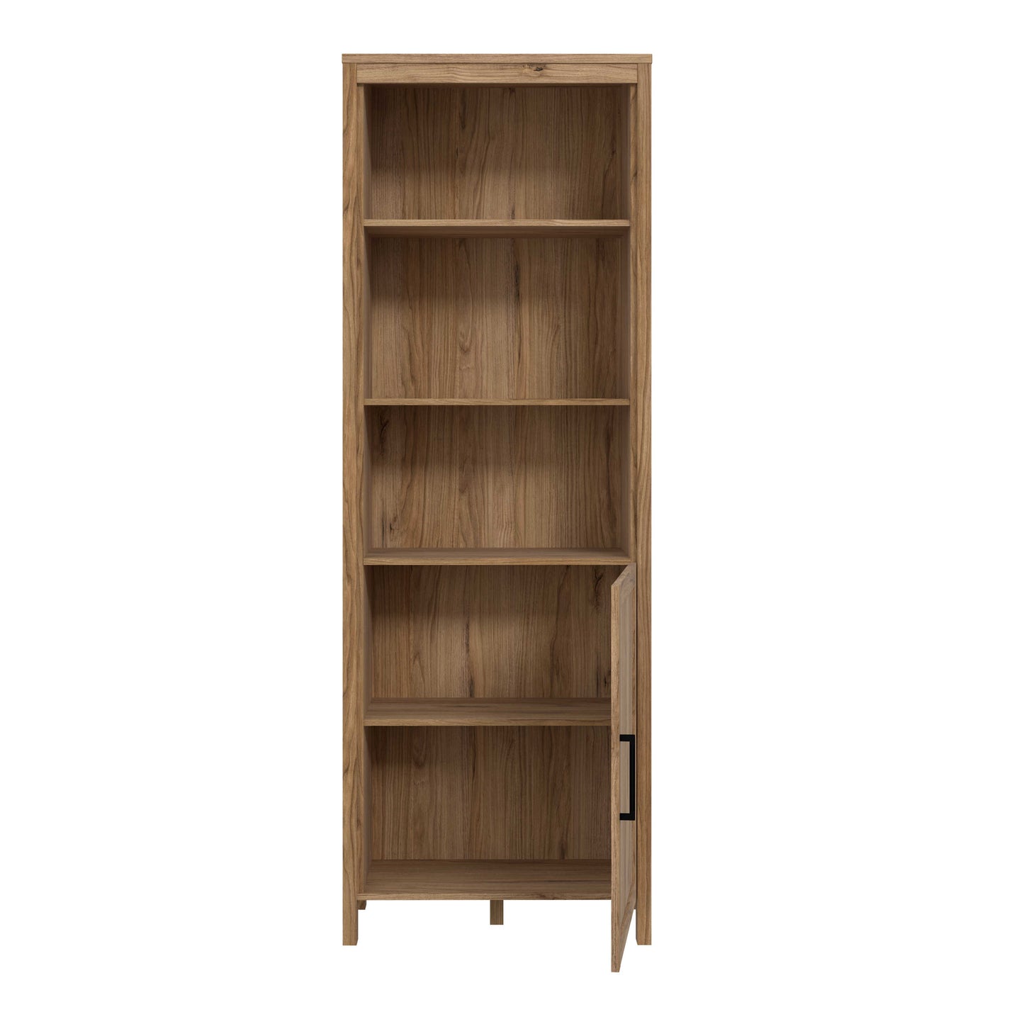 Mossbloom Waterford Oak Shelf Unit 2 Shelves 1 Door