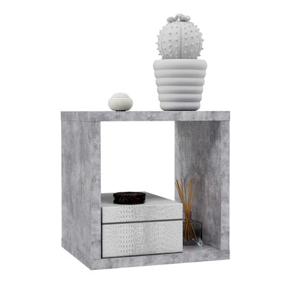 Shanghai Concrete Grey Singular Storage Unit 1 Shelf