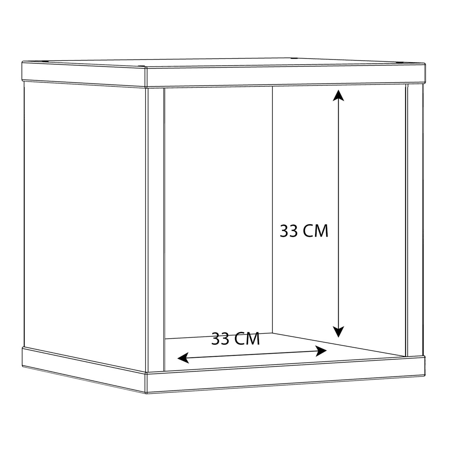 Shanghai High Gloss White Singular Storage Unit 1 Shelf