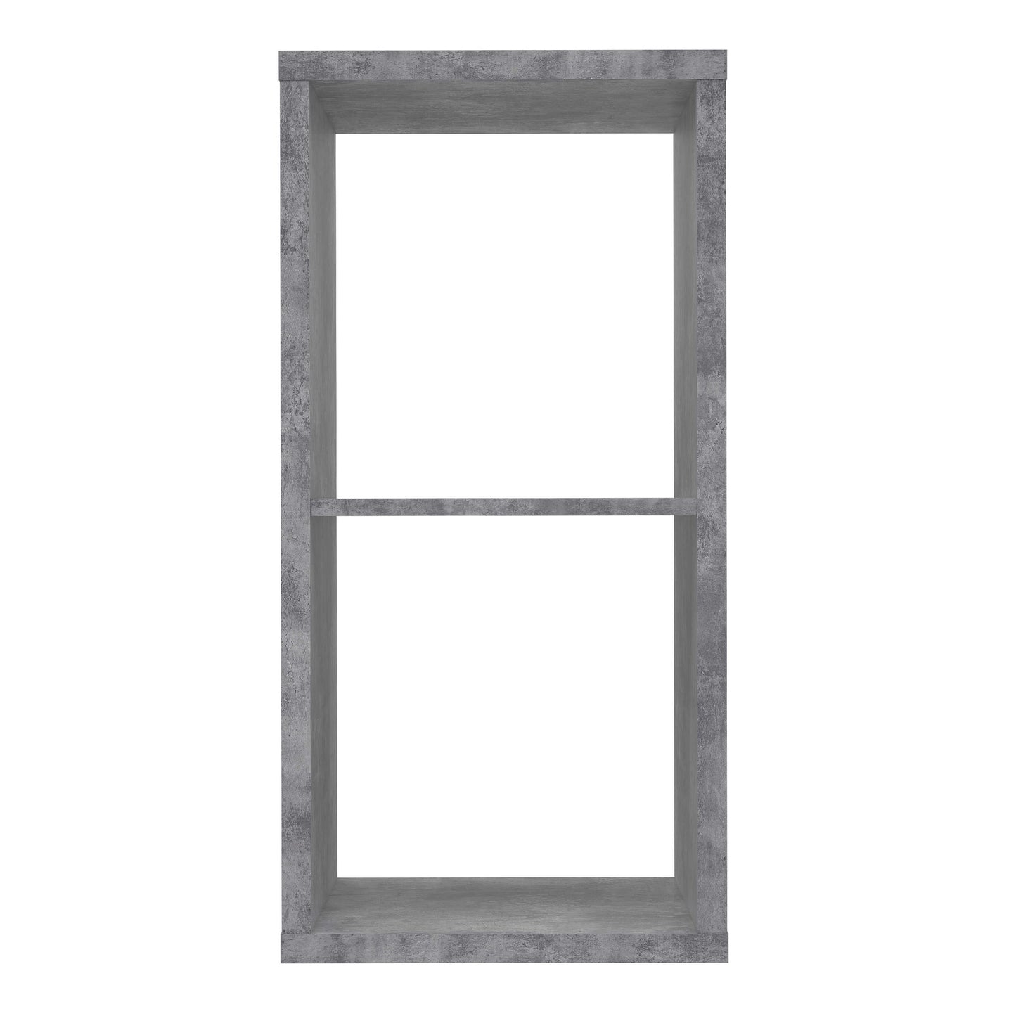 Shanghai Concrete Grey 2x1 Storage Unit 2 Shelves