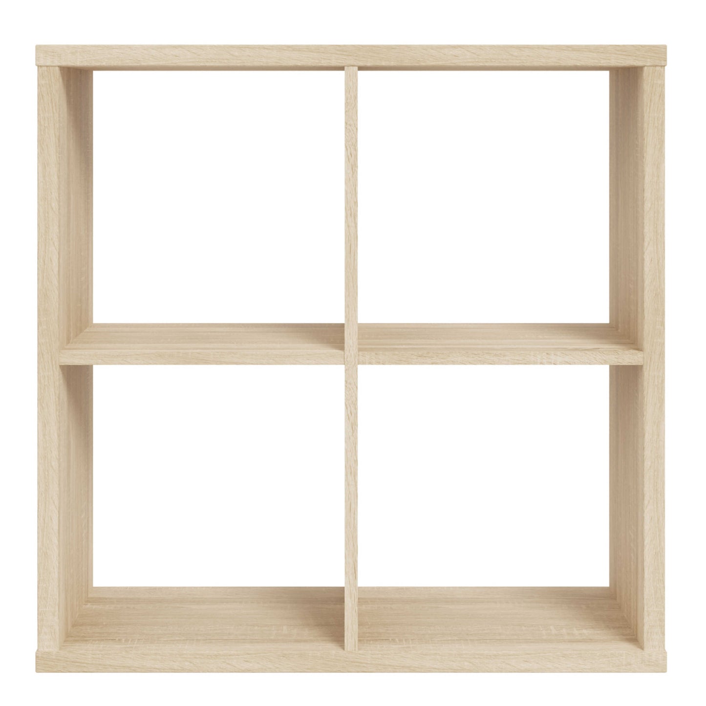 Driftstone Artisan Oak Wood 4 Cube Bookshelf Storage Unit