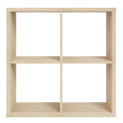 Driftstone Artisan Oak Wood 4 Cube Bookshelf Storage Unit