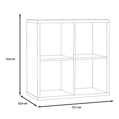 Mauro 2x2 Storage Unit in Artisan Oak