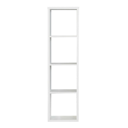 Shanghai Matt White 4x1 Storage Unit 4 Shelves