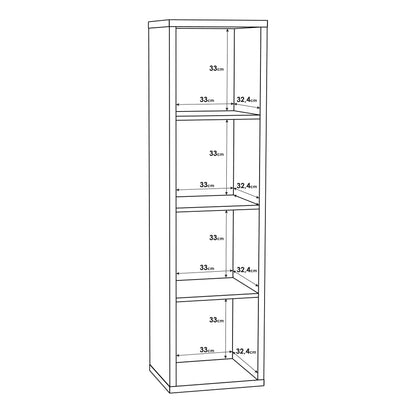 Shanghai Sonoma Oak 4x1 Storage Unit 4 Shelves