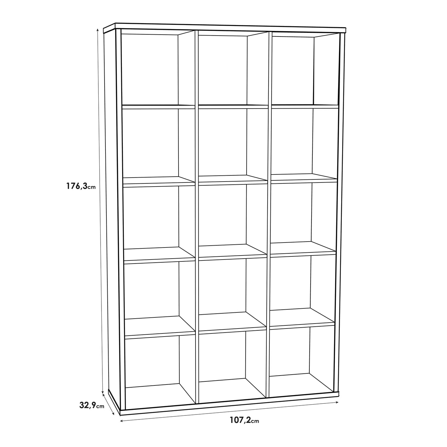 Shanghai Sonoma Oak Effect 3x5 Storage Unit