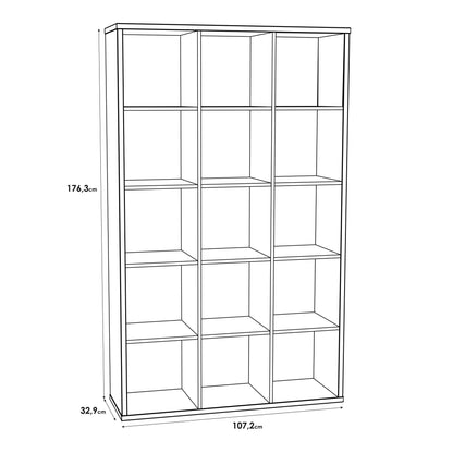 Shanghai Sonoma Oak Effect 3x5 Storage Unit