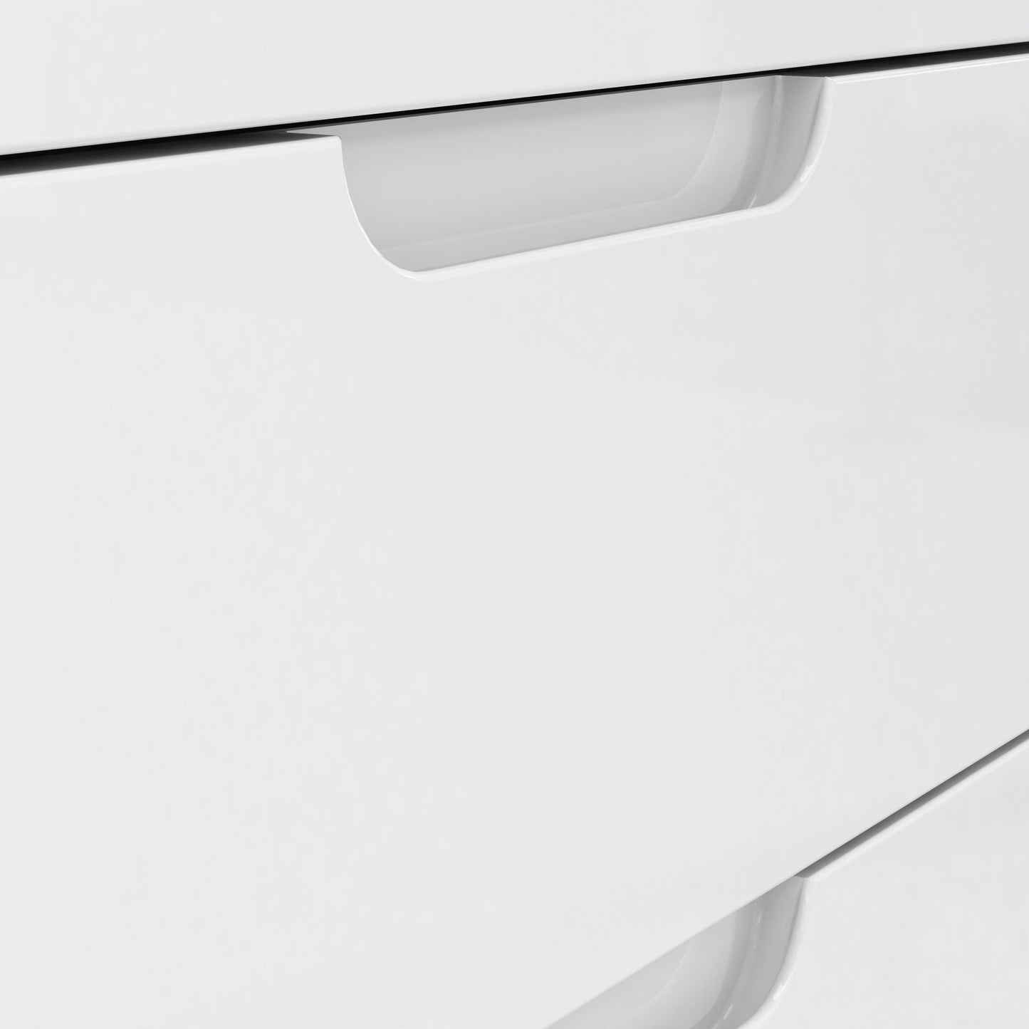 Leipzig White Gloss Tall Chest of 6 Drawers