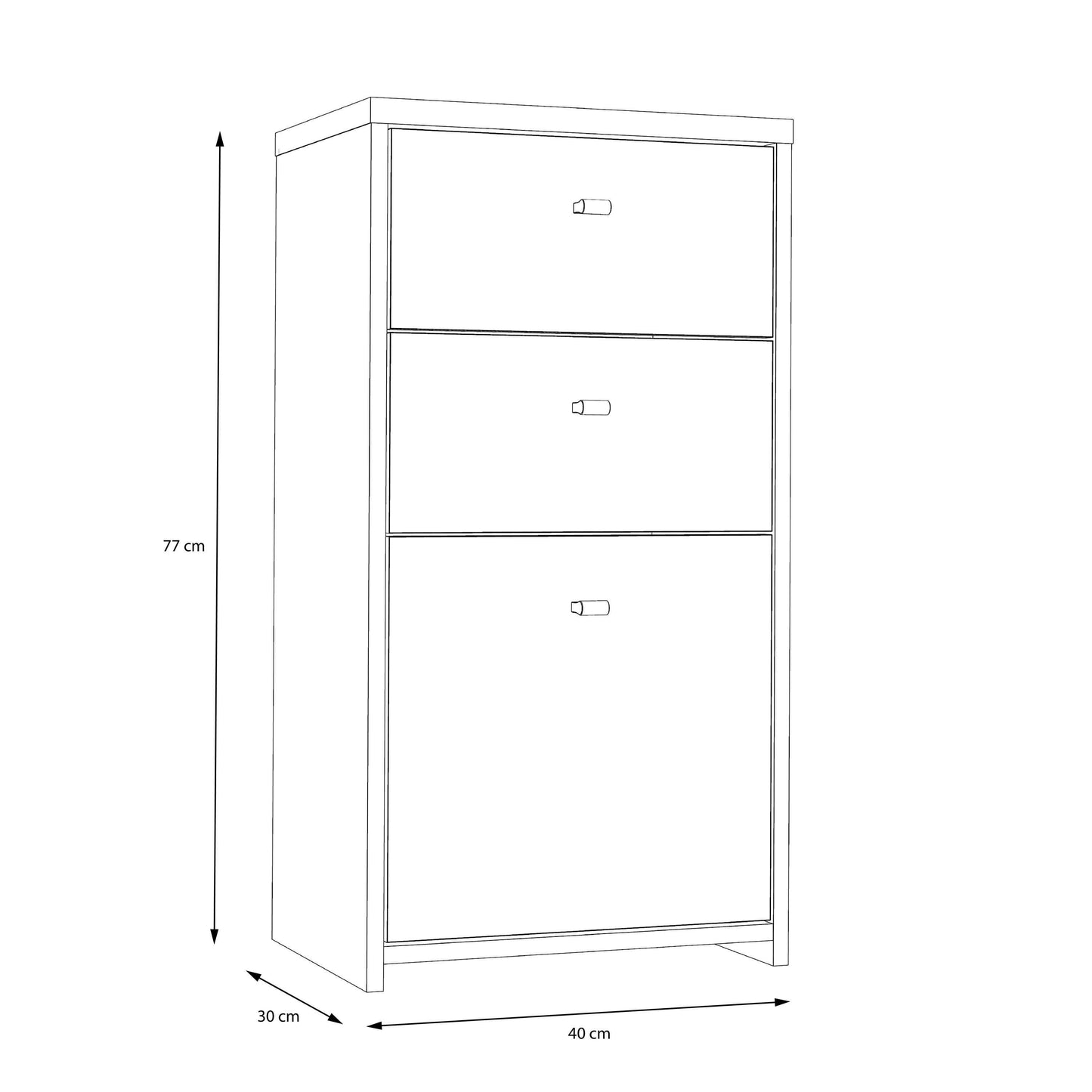 Willowmere Vintaeg Wood Chest Storage Cabinet 2 Drawers 1 Door