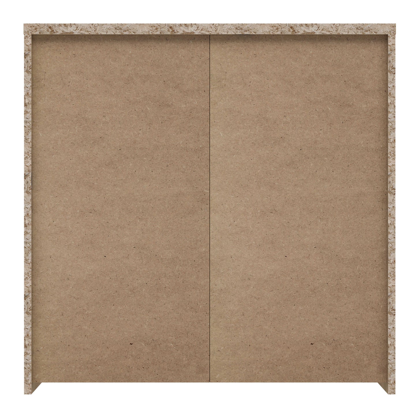 Willowmere White and Natural Artisan Wood Chest Storage Cabinet 4 Doors