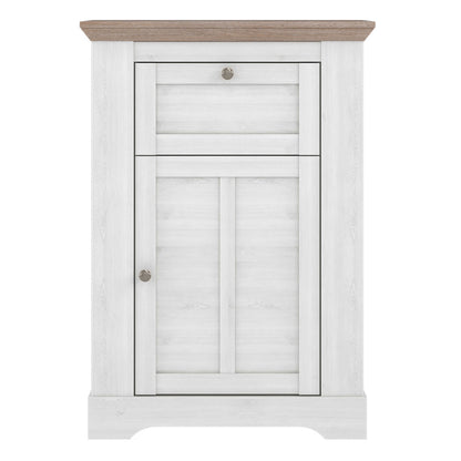 Silkeborg Cabinet Nelson and Snowy Oak Wood 1 Drawer 1 Door