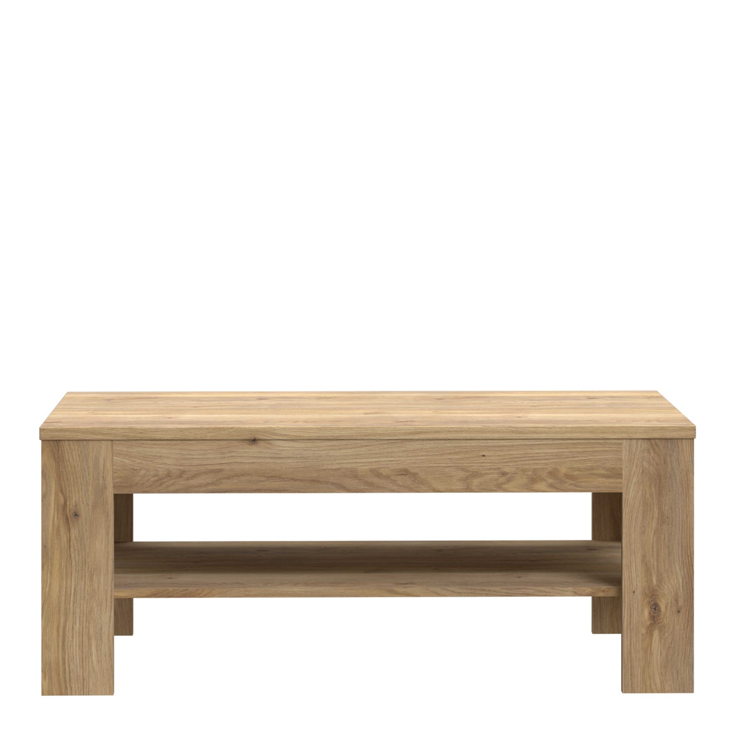 Brimble Oak Coffee Table Bottom Shelf