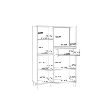 Pebblethorn Cream and Natural Oak Wood 3 Door 1 Drawer Cabinet