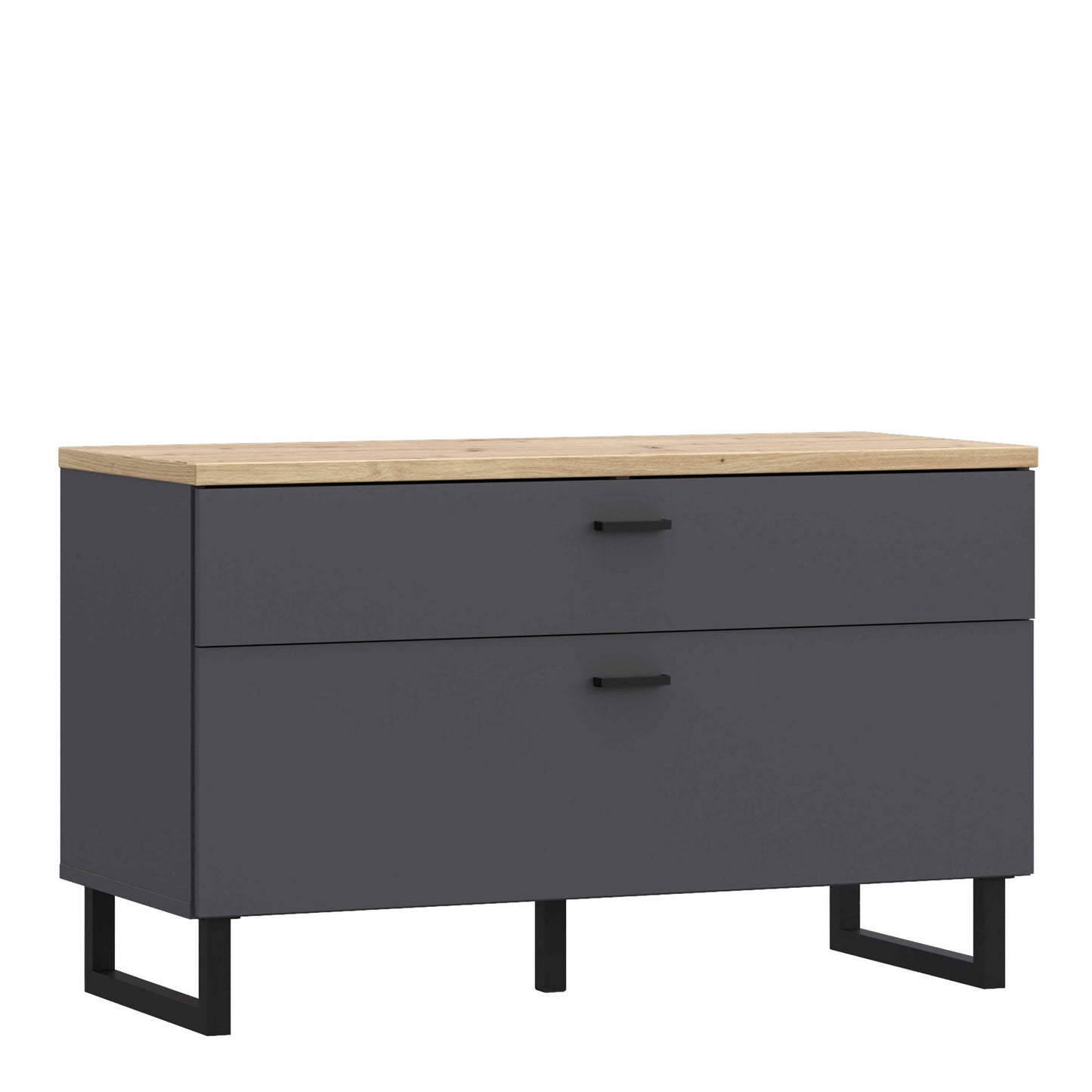 Gothenburg Grey and Oak TV Unit 1 Door 1 Drawer