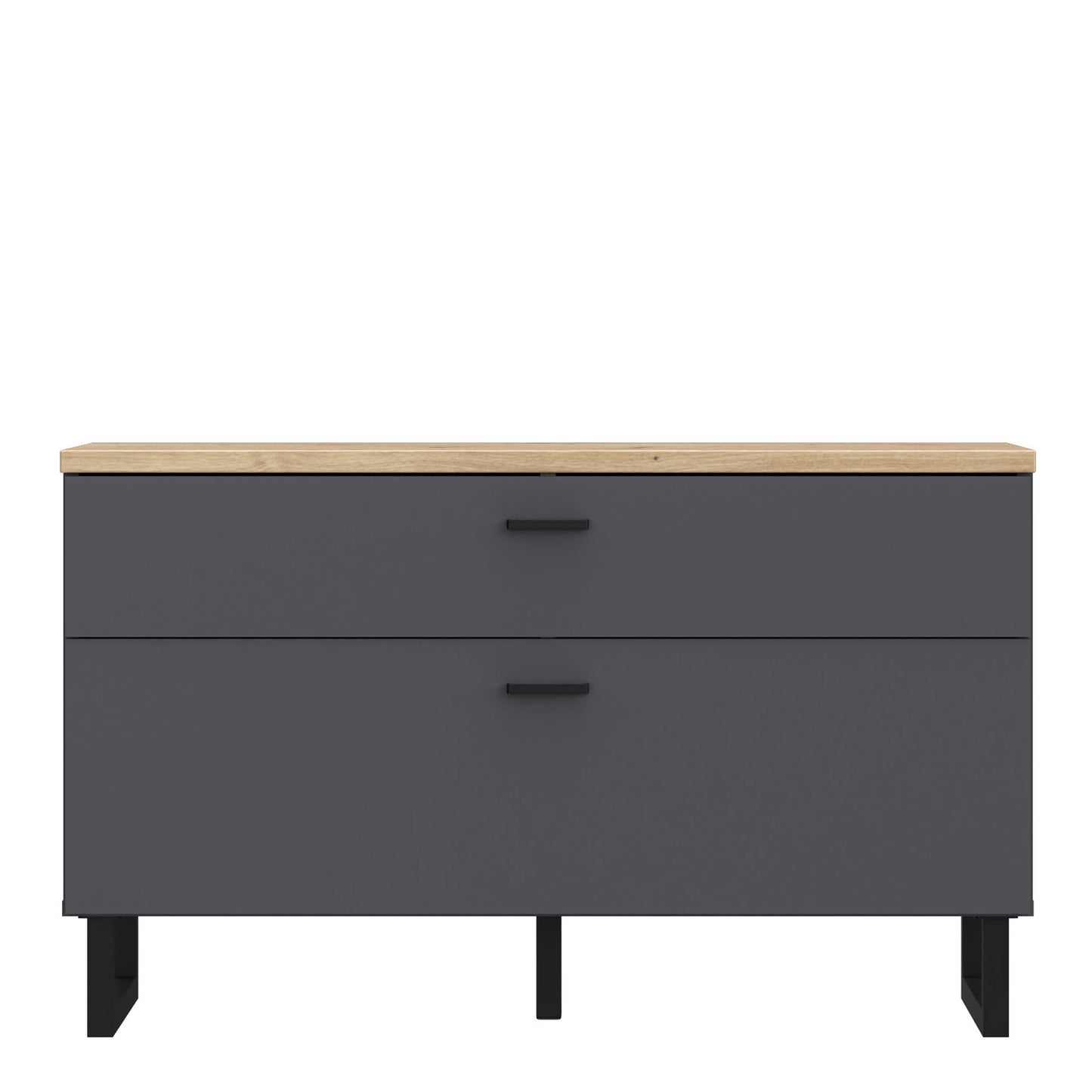 Gothenburg Grey and Oak TV Unit 1 Door 1 Drawer