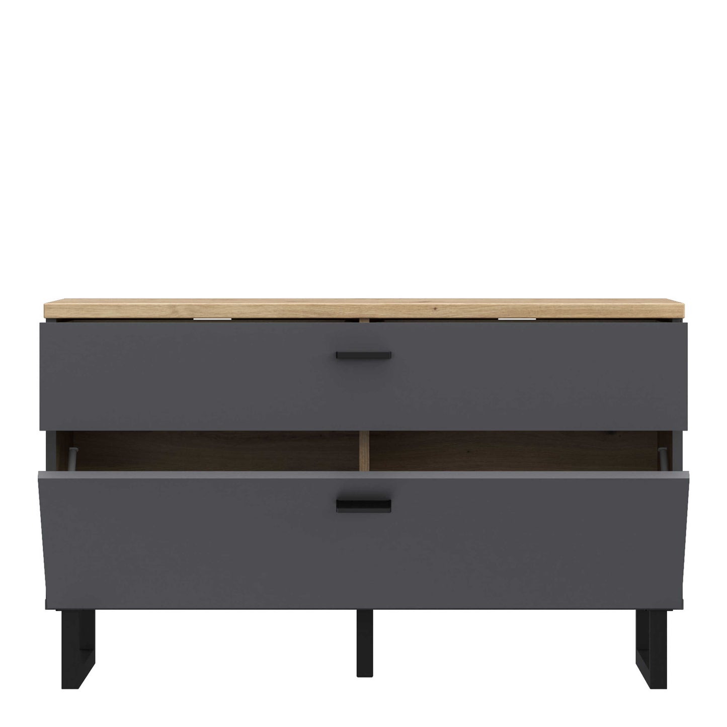 Gothenburg Grey and Oak TV Unit 1 Door 1 Drawer