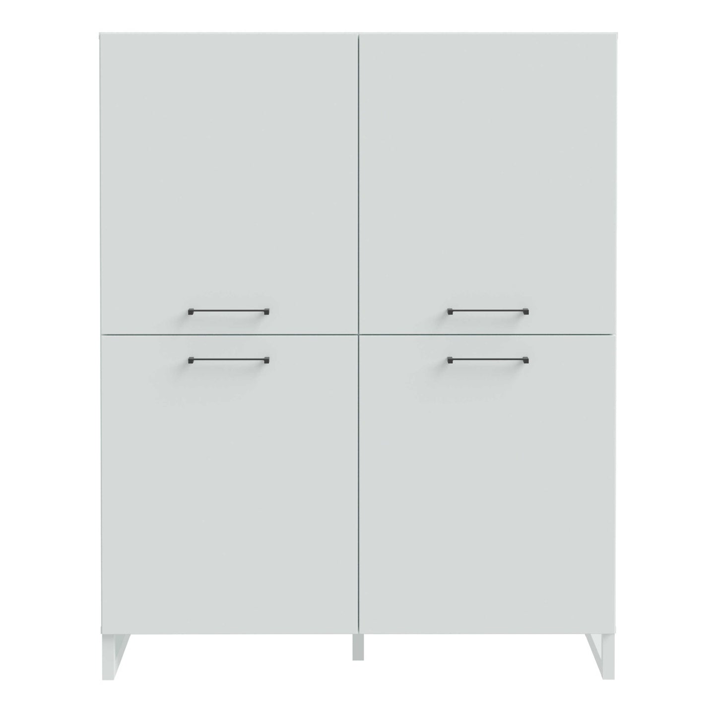 Onyx Light Grey 4 Door Storage Cabinet