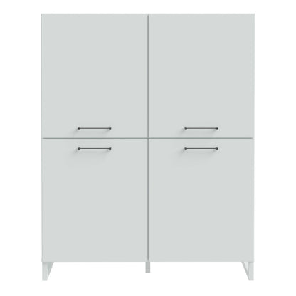 Onyx Light Grey 4 Door Storage Cabinet